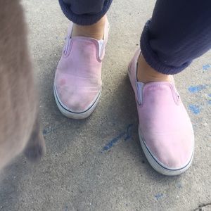 Baby Pink Slip On Vans